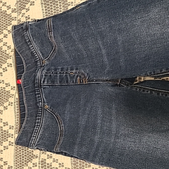 Spanx Distressed Denim High Rise Elastic Waist Jeggings sz xs/tp - Picture 3 of 6